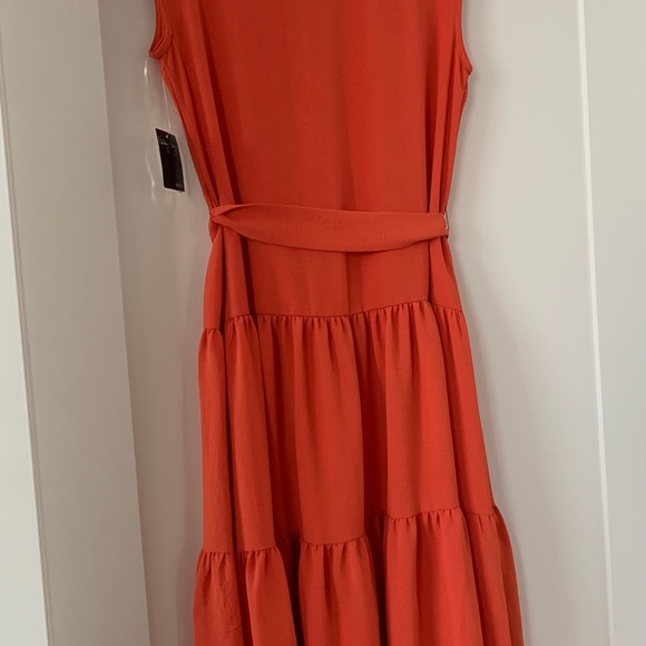 Gabby Skye Sleeveless Belted Midi Shirt Dress - Picture 3 of 5